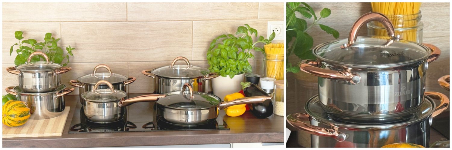 Nerūdijančio plieno puodų rinkinys